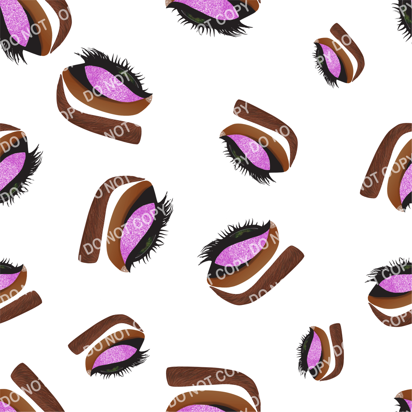 All Seeing Eye of Glamour Seamless Fabric Design