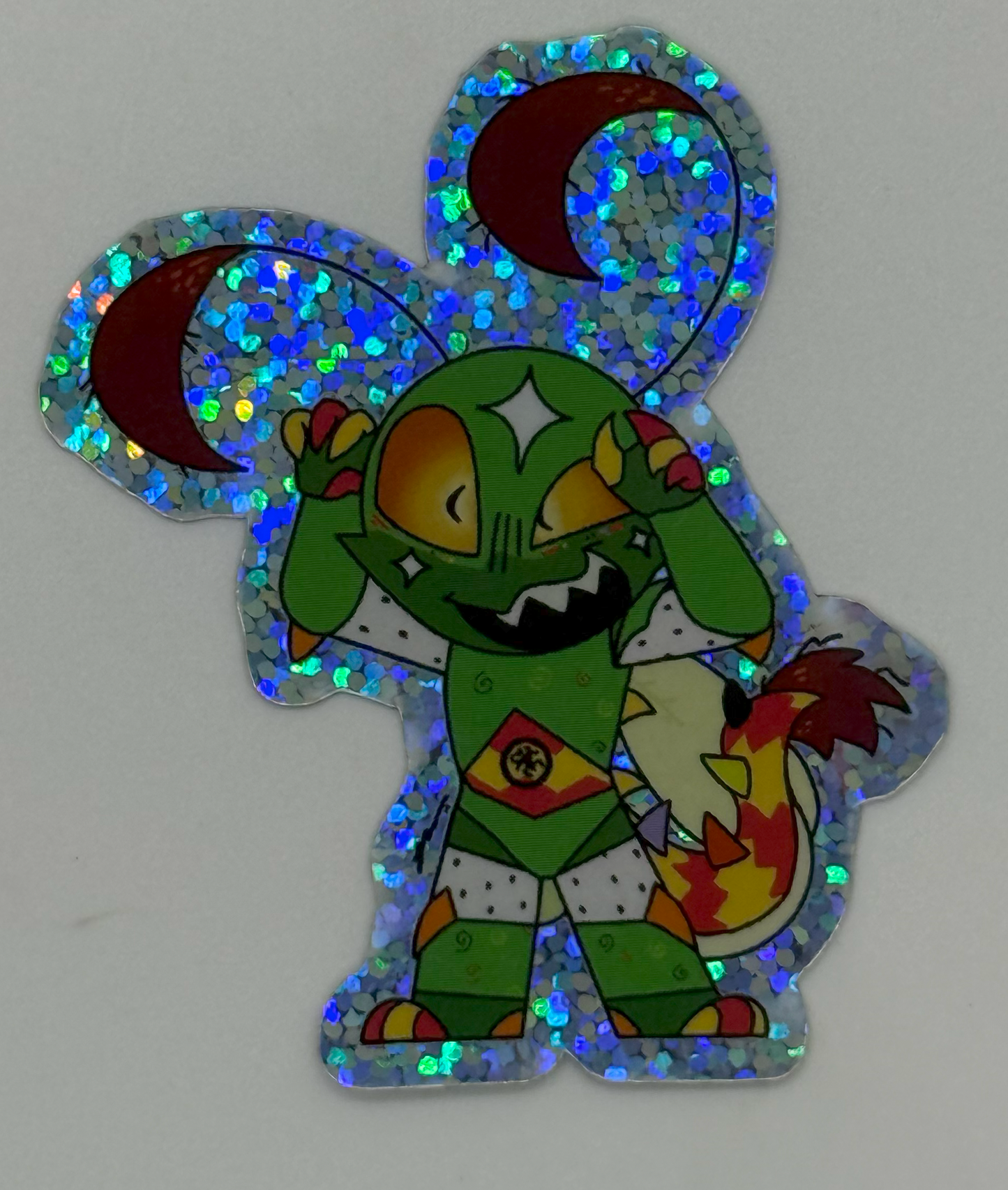 Grey Sticker by artist Luna KG