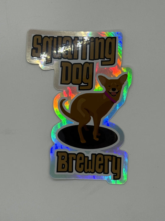 Squatting Dog Brewery Sticker