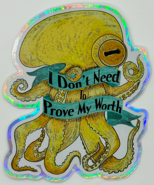 Worth Holographic Sticker